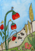 Flowers on a Hillside